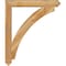 Ekena Millwork Thorton Arts & Crafts Rough Sawn Bracket, Western Red Cedar, 4"W x 34"D x 40"H BKT04X34X40THR03RWR - alternate 2